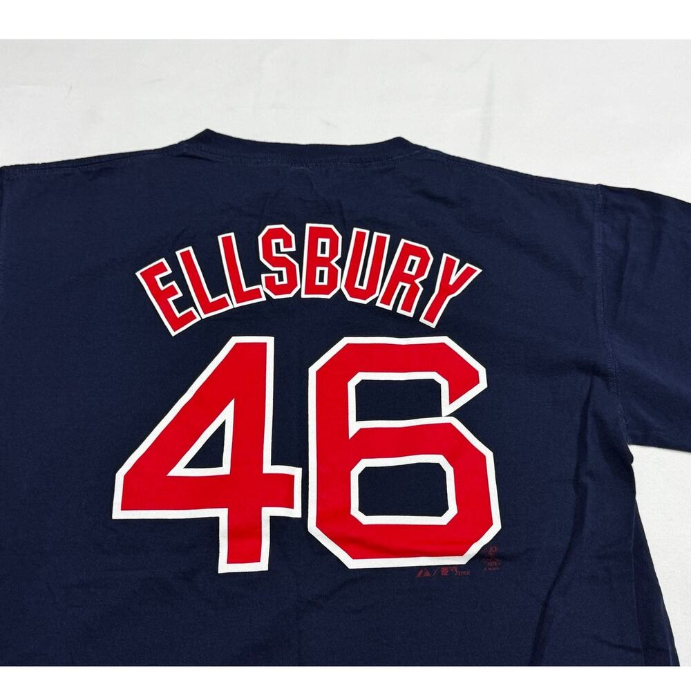 Majestic Blue Shirt Boston Red Sox Size Large Jacoby Ellsbury 2008